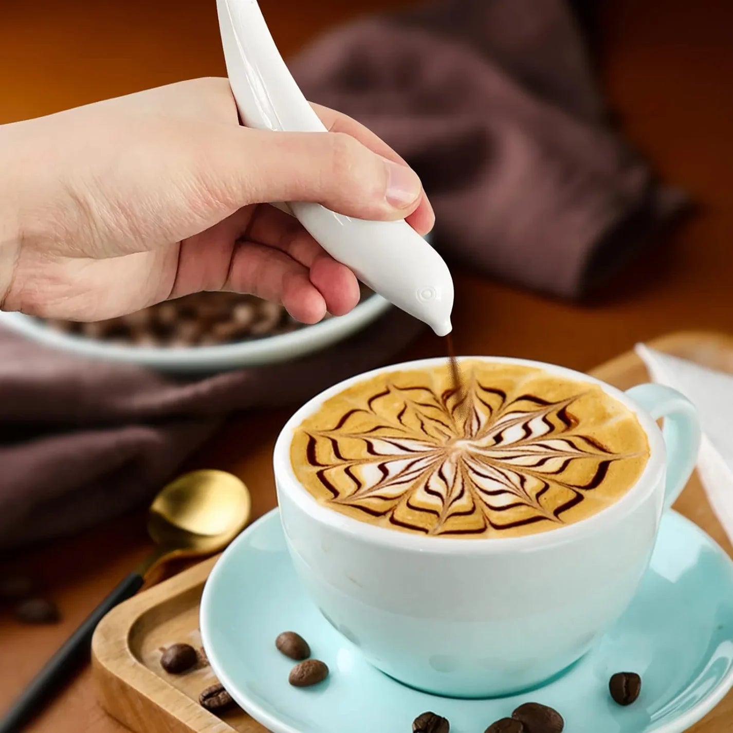 Electric Coffee Art Pen For Coffee Lovers